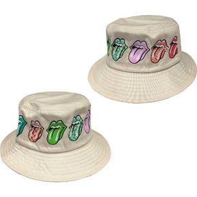 The Rolling Stones Unisex Bucket Hat: Multi-Tongue Pattern S/M [Hat]