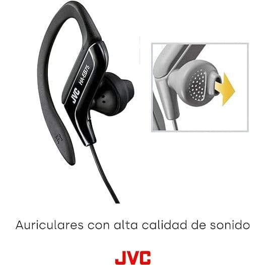 JVC Sports in Earphones, Black [Accessories]