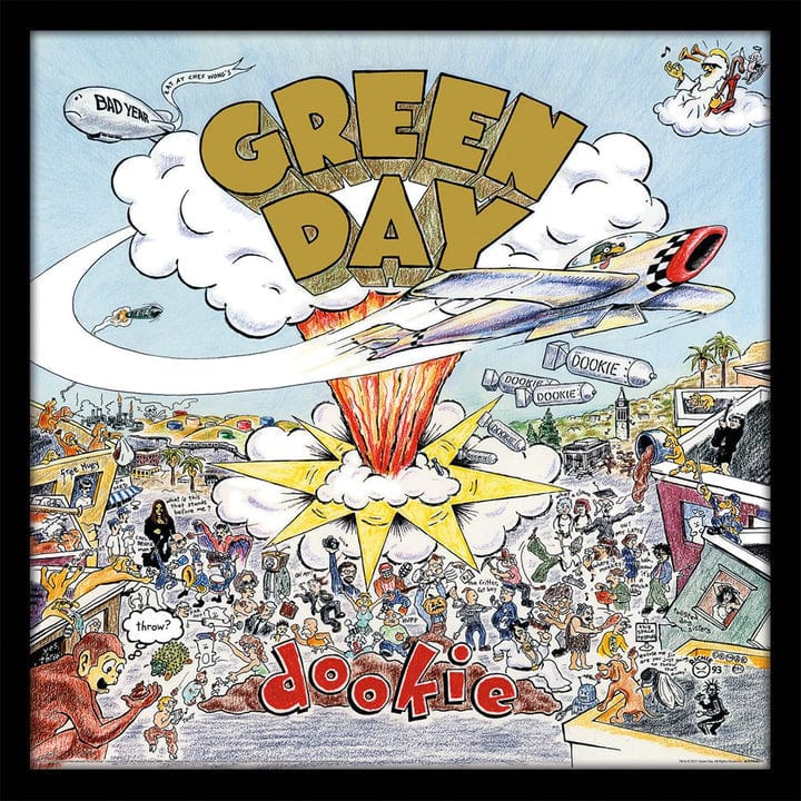 Green Day (Dookie) 12" Album Cover Print (Framed) [Posters & Merchandise]