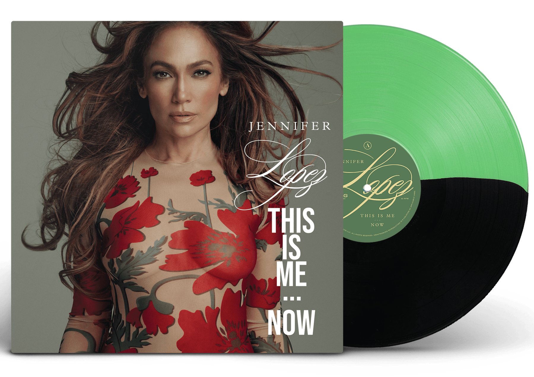 This Is Me... Now (Indie Spring Green/Black & Exclusive Cover Art Edition) - Jennifer Lopez [Colour Vinyl]