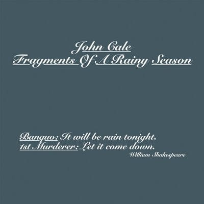 Fragments of a Rainy Season - John Cale [CD]