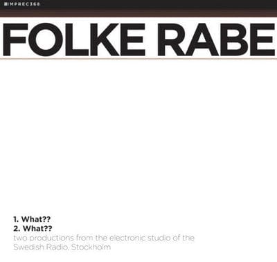 What?? - Folke Rabe [CD]