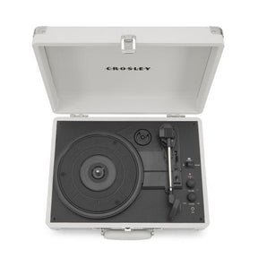 CROSLEY CRUISER PLUS PORTABLE TURNTABLE (WHITE SAND) [TECH & TURNTABLES]