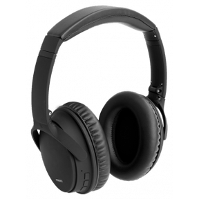 STREETZ HL-BT404 - BLUETOOTH NOISE-CANCELLING HEADPHONES, MICROPHONE, CONTROL BUTTONS, BLACK [ACCESSORIES]