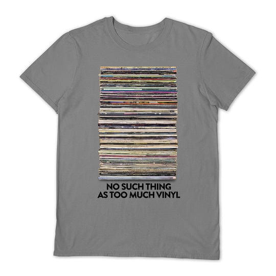 Too Much Vinyl Logo - Grey - Medium [T-Shirts]